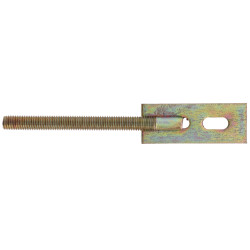 Kotvenie na plotové dielce, M12, dĺžka 185mm, šírka 30, dĺžka 5, žltý pozink Kotvenie na plotové dielce, M12, dĺžka 185mm, šírka 30, dĺžka 5, žltý pozink